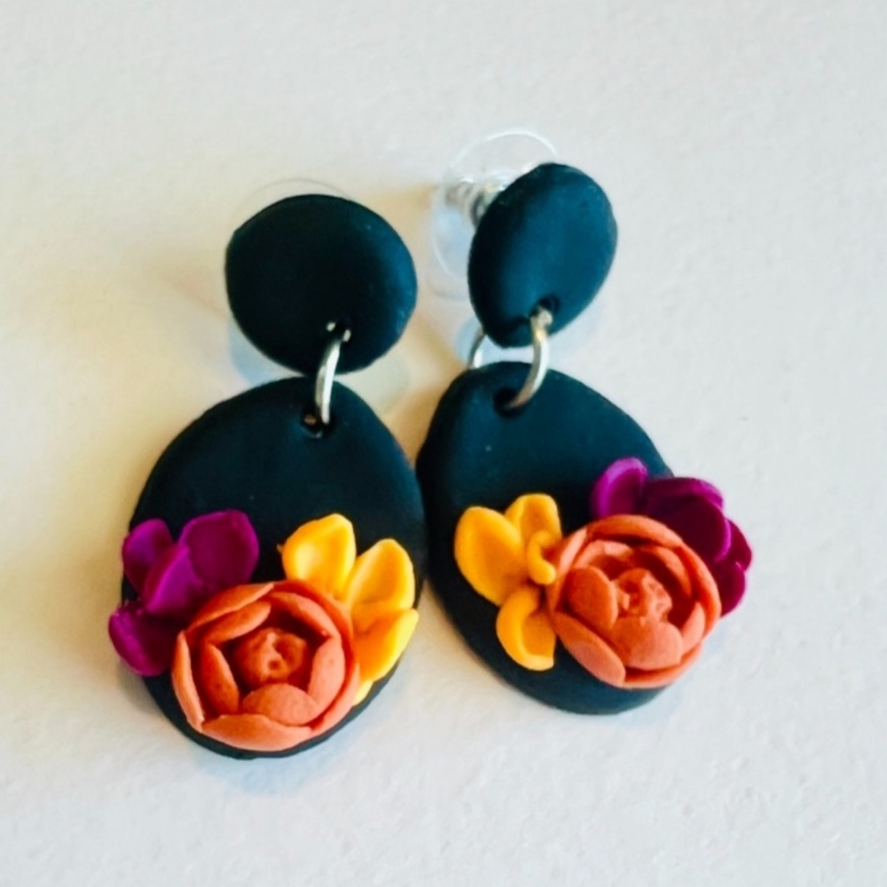 Floral earrings